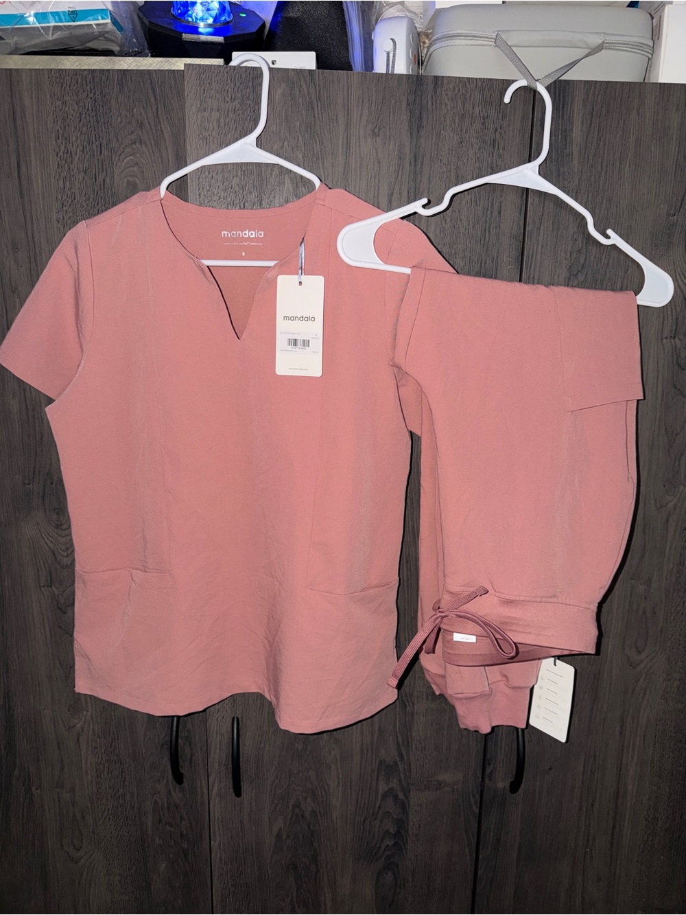 Mandala Women's Pajama Set in Dusty Rose